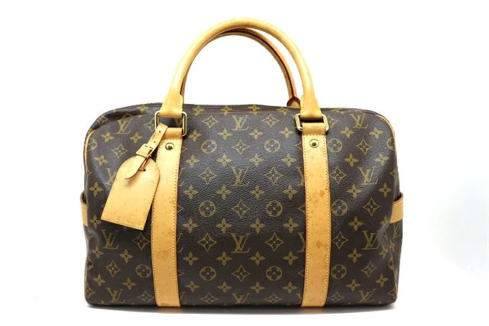 Louis Vuitton Monogram Boston Carryall Travel Bag Brown
